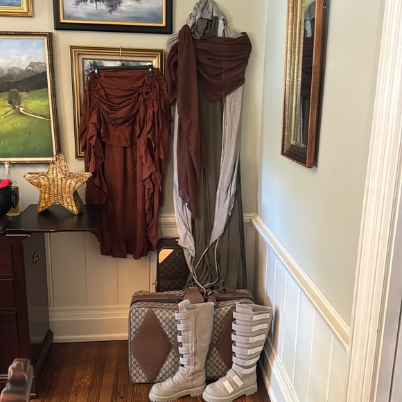 Dune 2 Halloween Fremen Chani Cosplay Knee High Shoes Boots Costume Size 10 - Picture 3 of 6